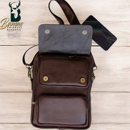Men's Genuine Leather Handbag – Elegant & Functional Design