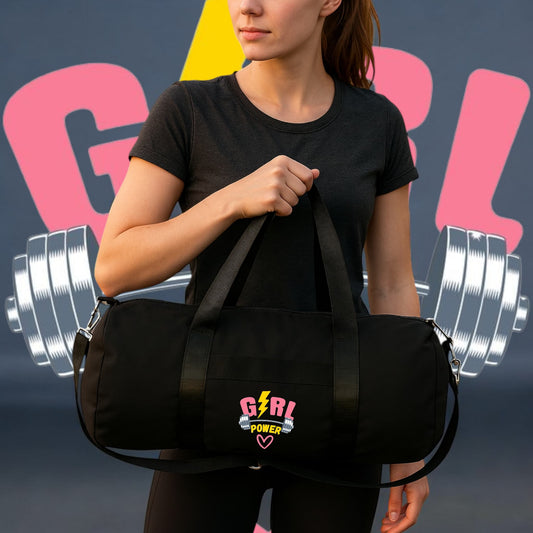 Women's Gym Bag – Water-Resistant Polyester – Side & Front Zipper – Imported Satin Handle – Stylish & Spacious (34×30×14 cm)1111