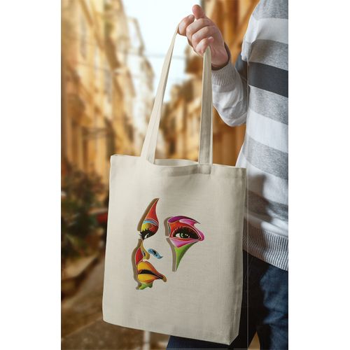 Tote Bag With Pocket And Handle