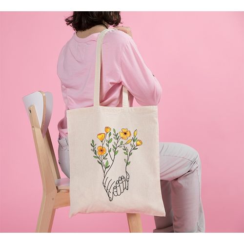 Tote Bag With Pocket And Handle