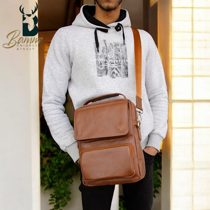 Men's Genuine Leather Handbag – Elegant & Functional Design