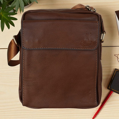 Natural Leather Crossbody Bag-2804