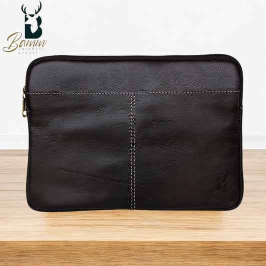 Genuine Leather iPad & Laptop Case – Shock-Resistant, Stylish & Secure for MacBook, Dell, and More