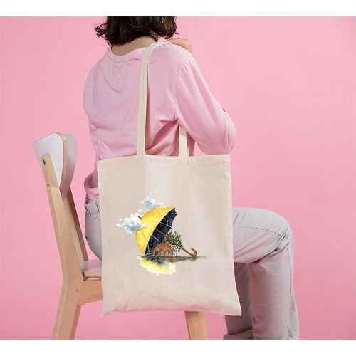 Tote Bag With Pocket And Handle