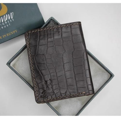 Natural Leather Wallet  Brown