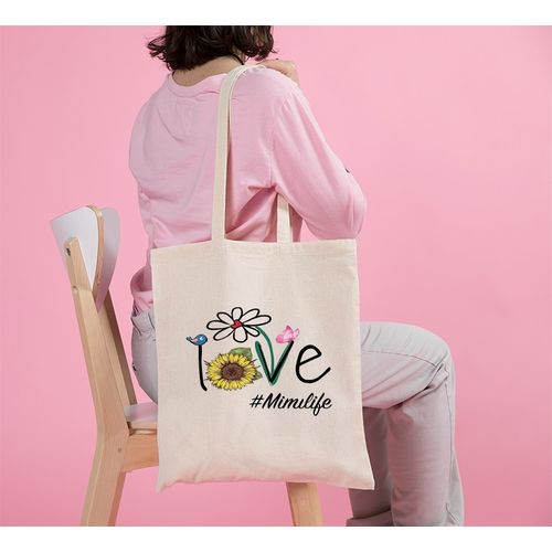Tote Bag With Pocket And Handle