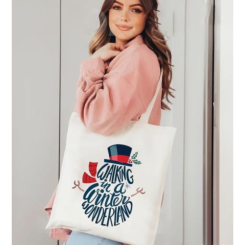 Tote Bag With Pocket And Handle