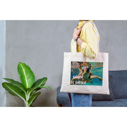 Tote Bag With Pocket And Handle