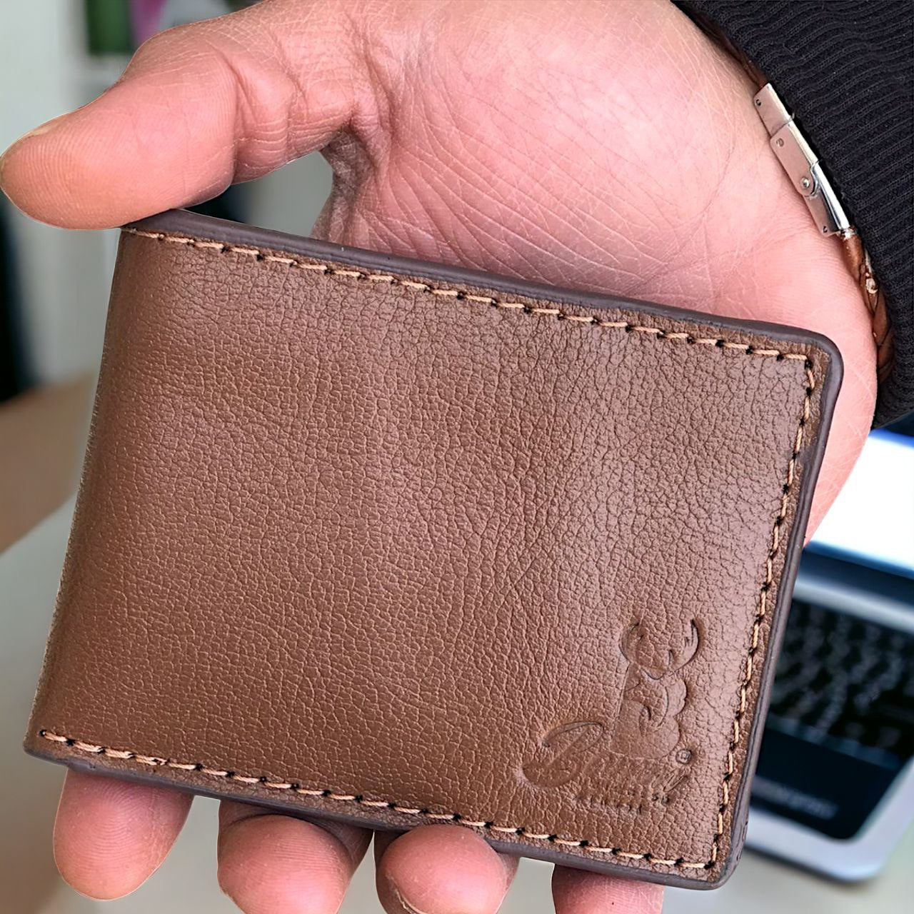 Natural Leather Wallet For Men From Bamm 2305