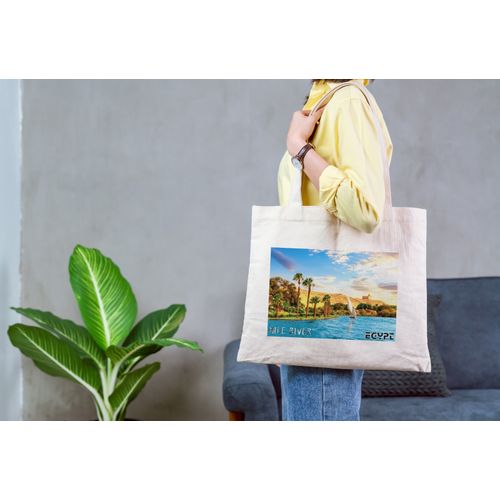 Tote Bag With Pocket And Handle