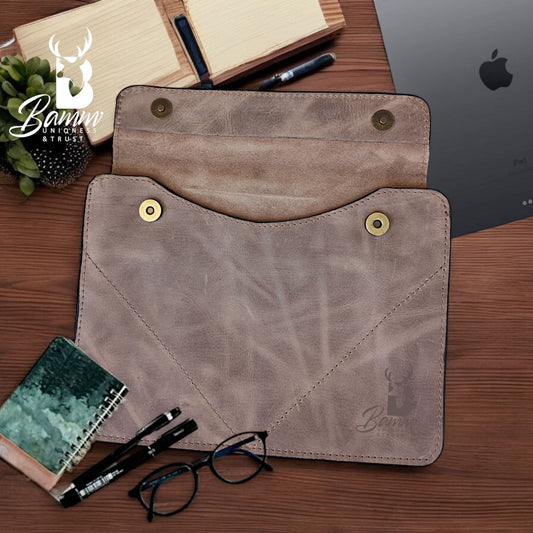 Genuine leather laptop cover-5002-