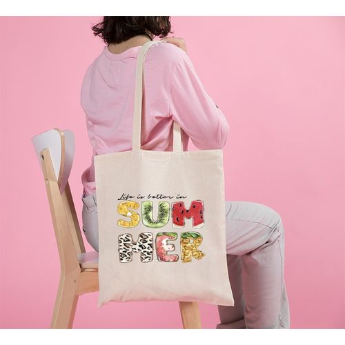 Tote Bag With Pocket And Handle