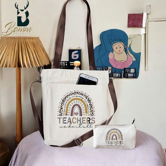Teacher’s Mother’s Day Gift – Printed Tote Bag with Practical Design