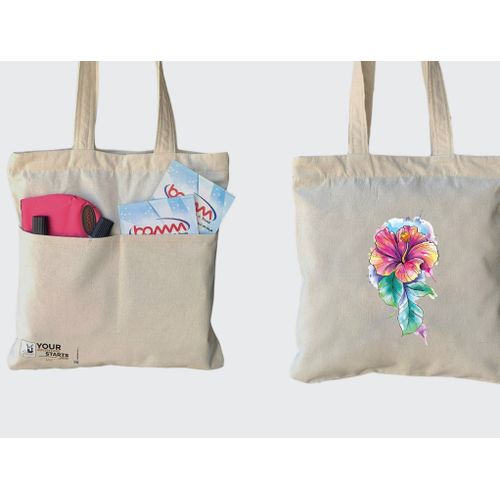 Tote Bag With Pocket And Handle