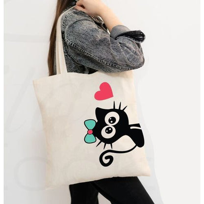 Tote Bag With Pocket And Handle