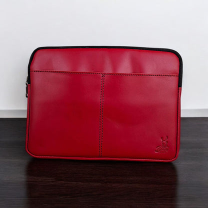 Genuine Leather iPad & Laptop Case – Shock-Resistant, Stylish & Secure for MacBook, Dell, and More