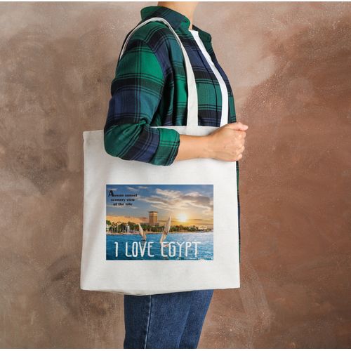 Tote Bag With Pocket And Handle