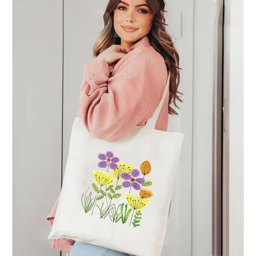 Tote Bag With Pocket And Handle