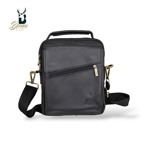 Bamm Leather Crossbody Bag Black