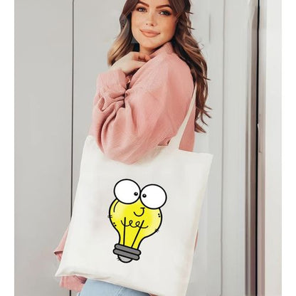 Tote Bag With Pocket And Handle