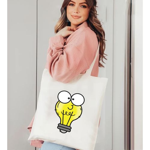 Tote Bag With Pocket And Handle