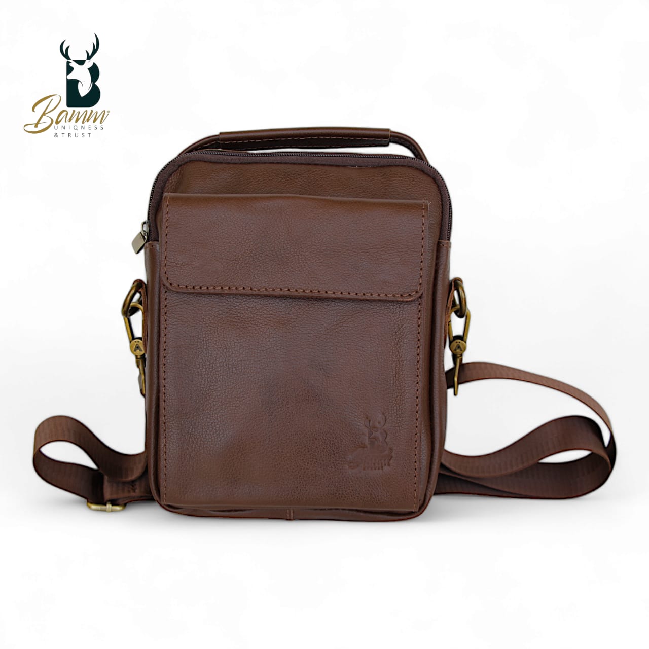 Natural Leather Crossbody Bag-2804