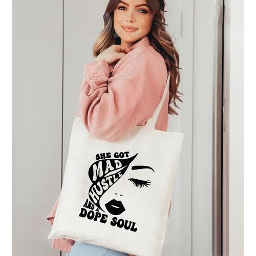 Tote Bag With Pocket And Handle