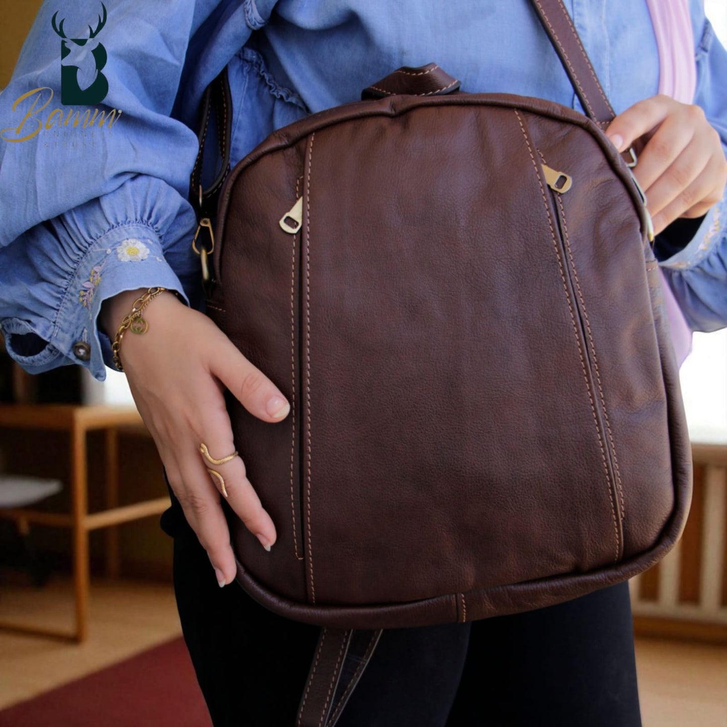 Women’s Genuine Leather Crossbody and Handbag – Elegant Purse