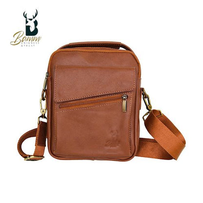 Natural Leather Bag Cross From Bamm
