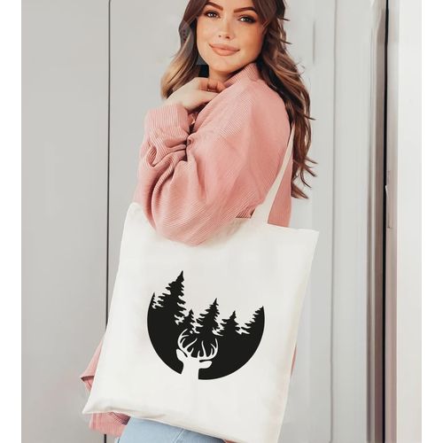 Tote Bag With Pocket And Handle