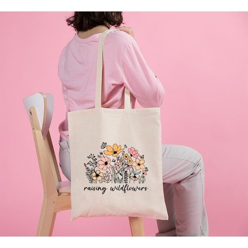 Tote Bag With Pocket And Handle
