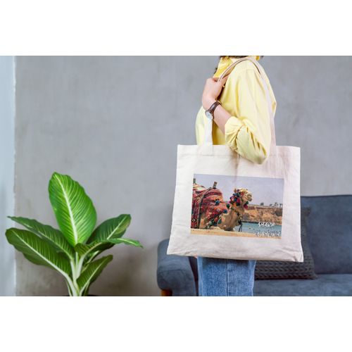 Tote Bag With Pocket And Handle