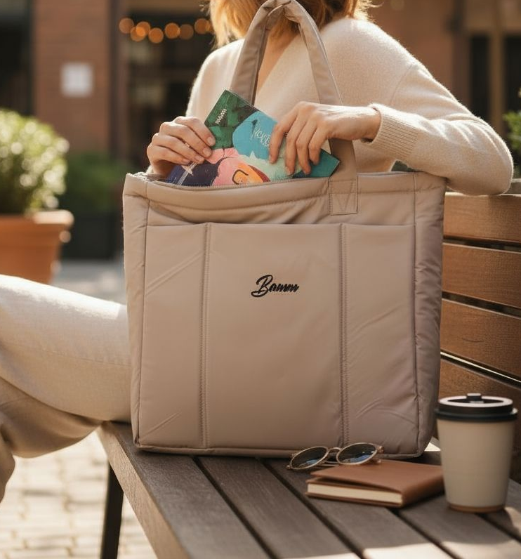 Women’s Waterproof Laptop Bag – Padded Shockproof Interior with Front Pocket & Divided Main Compartment – Size 35×37×10 cm