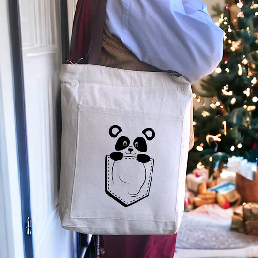 BAMM Beige Tote Bag With Two Adjustable Shoulder Straps