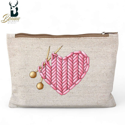 Multi-Use Makeup Organizer Bag – Heavy Duty Duck Cotton, Washable with Digital Print