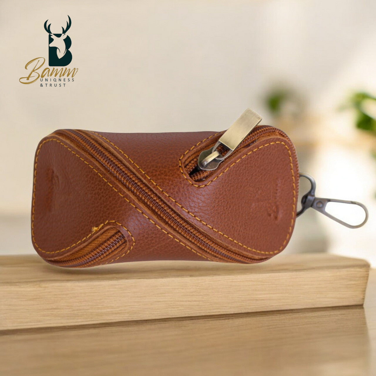 Premium Genuine Leather Keychain – Stylish & Durable 5004