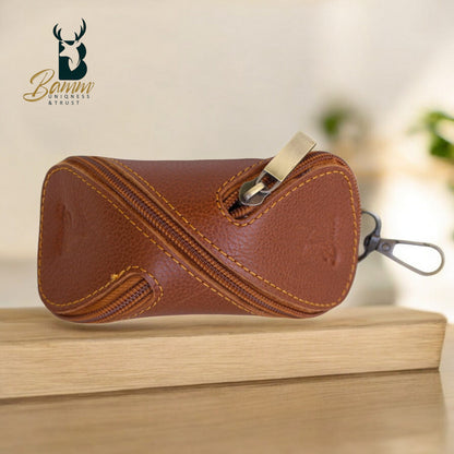Premium Genuine Leather Keychain – Stylish & Durable 5004