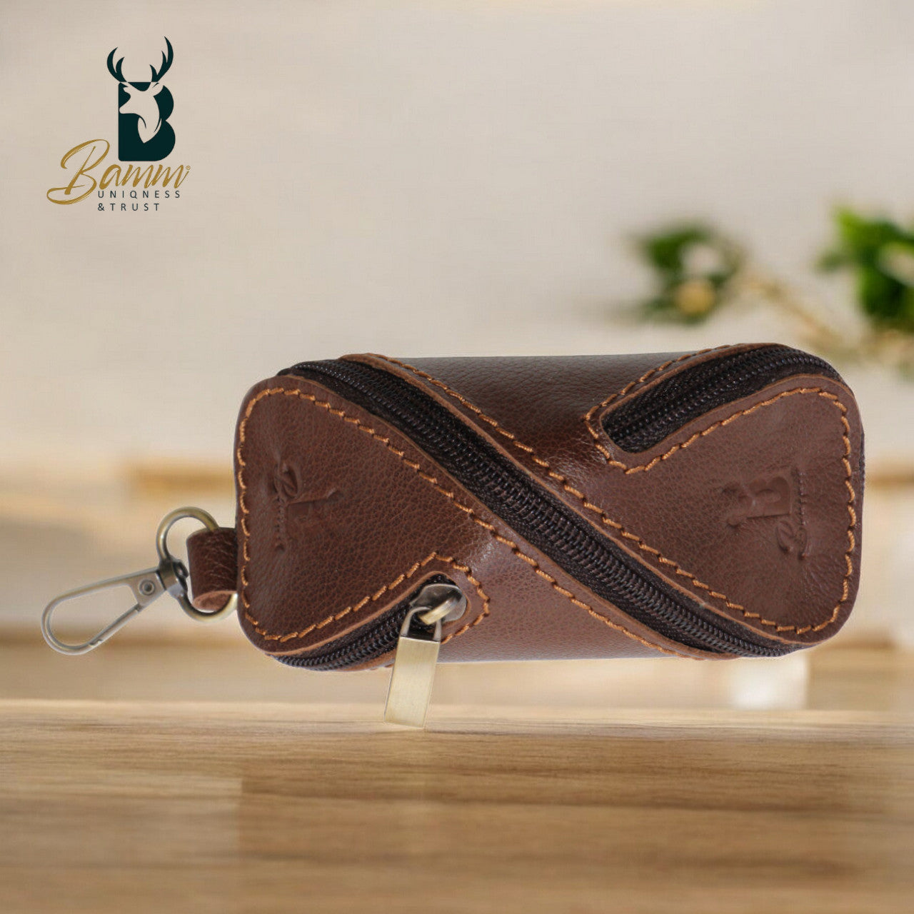 Premium Genuine Leather Keychain – Stylish & Durable 5004