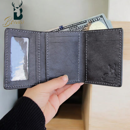 Wallet Natural Leather Brown 3 Layer-2214