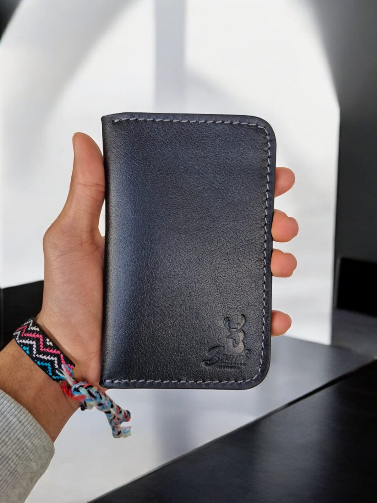 -Leather Passport Wallet From bamm - 2220