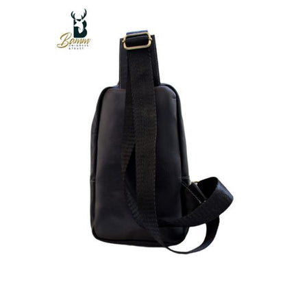 Small Leather Backpack Crossbody Bag Chest Shoulder Bags For Men Outdoor Anti-Theft Lightweight Cycling