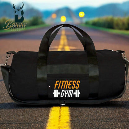 Men's Gym Bag – Water-Resistant Polyester – Side & Front Zipper – Rust-Free Hardware – Imported Satin Handle – Durable & Functional 1111