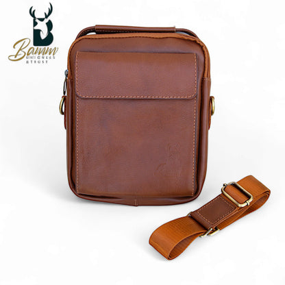 Natural Leather Crossbody Bag-2804