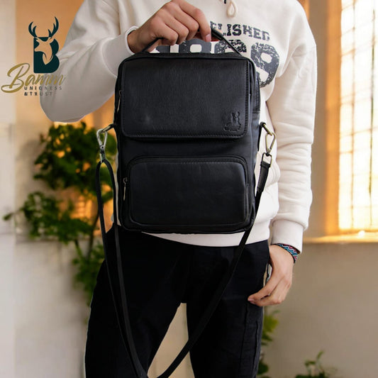 Men's Genuine Leather Handbag – Elegant & Functional Design