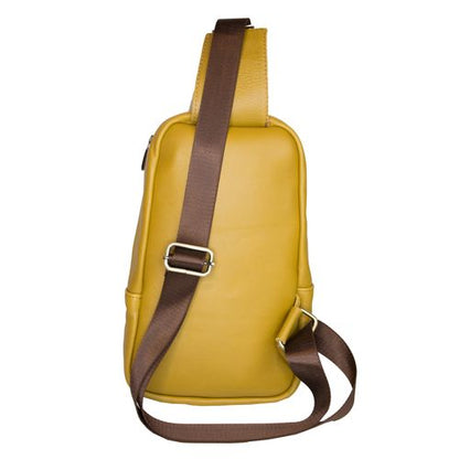Small Leather Backpack Crossbody Bag Chest Shoulder Bags For Men Outdoor Anti-Theft Lightweight Cycling