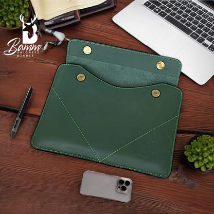 Genuine leather laptop cover-5002-