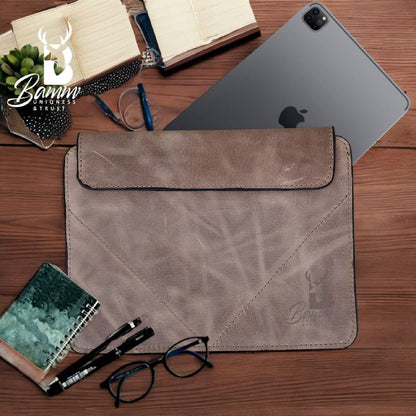 Genuine leather laptop cover-5002-