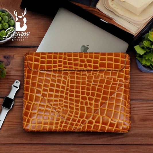 Genuine leather laptop cover