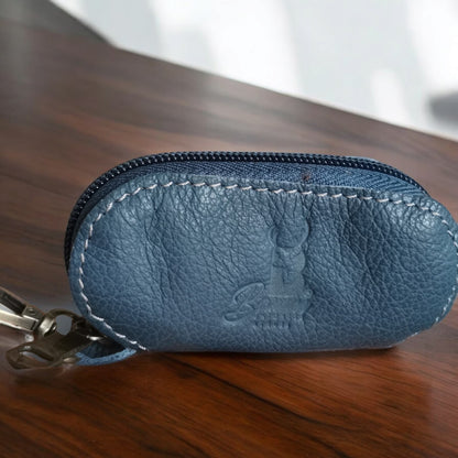 Natural Leather Keychain for Car Remote & Keys – 5x11 cm