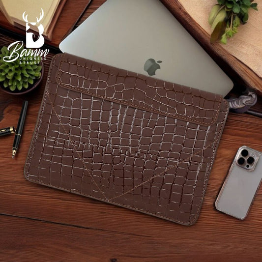 Genuine leather laptop cover-5002-